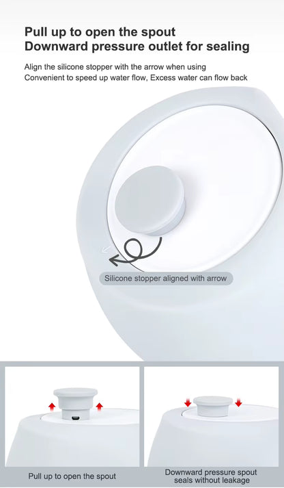 Pet Accessories Supplies Portable Collapsible Reusable Silicone Water Bowl Travel Walking Dispenser Puppy Dog Water Bottle